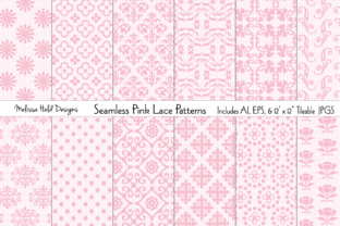 Download Seamless Pink Lace Patterns - Premium Bundle