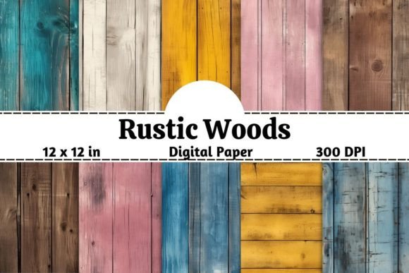 Download Rustic Wood Background Digital Paper - Premium Resources