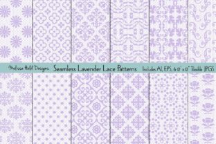 Download Seamless Lavender Lace Patterns - Premium Resources