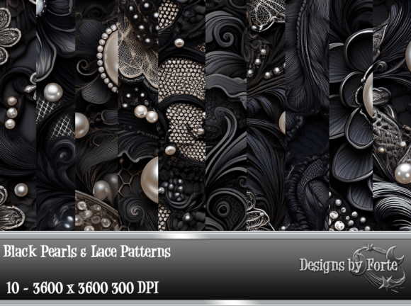 Download Black Pearls &amp; Lace Patterns - Lace patterns Collection