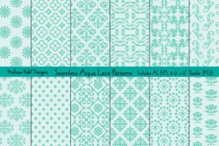 Download Seamless Aqua Lace Patterns - Lace patterns Collection