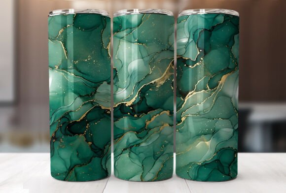 Download Emerald Marble Luxury Gold Vein Tumbler - Emerald marble Collection